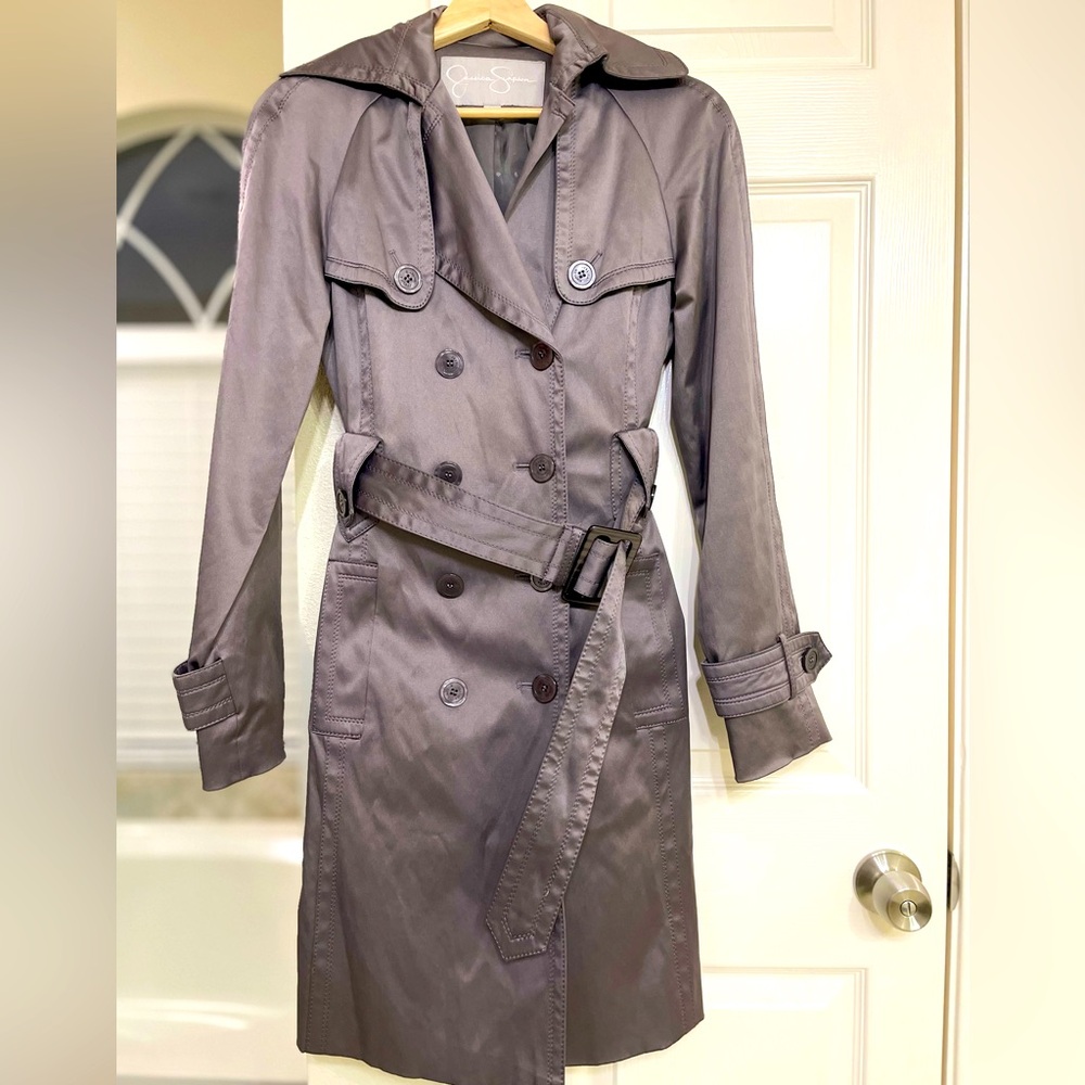 Jessica Simpson Size Small Womens Trench Coat/ Jacket Belted -Excellent